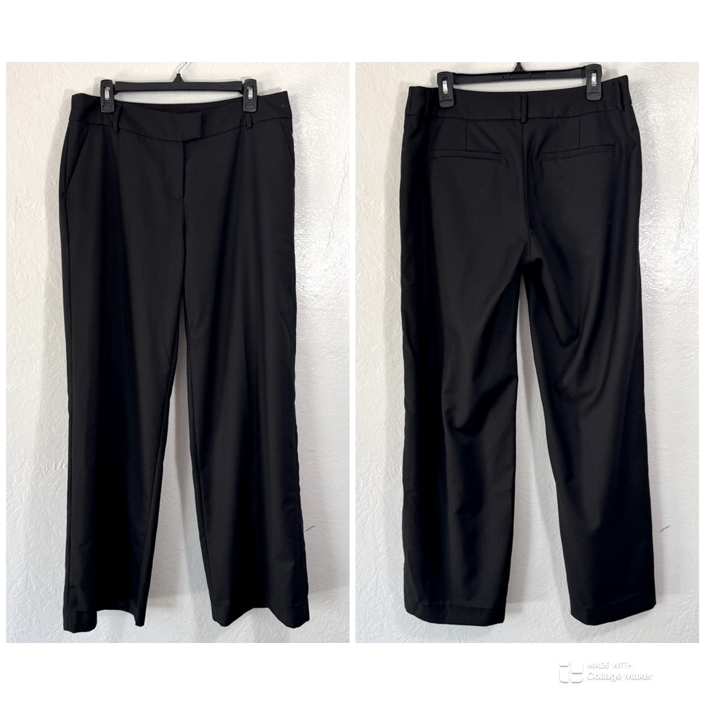 Garnet Hill Wool Blend Wide Leg Pants